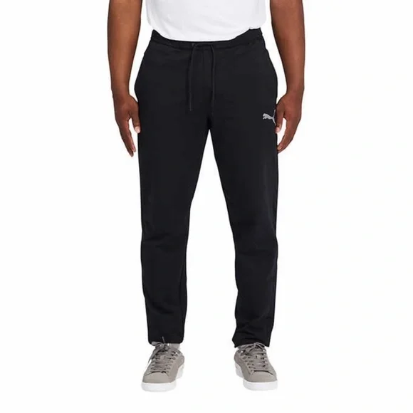 Puma black polyester lycra hot sale joggers